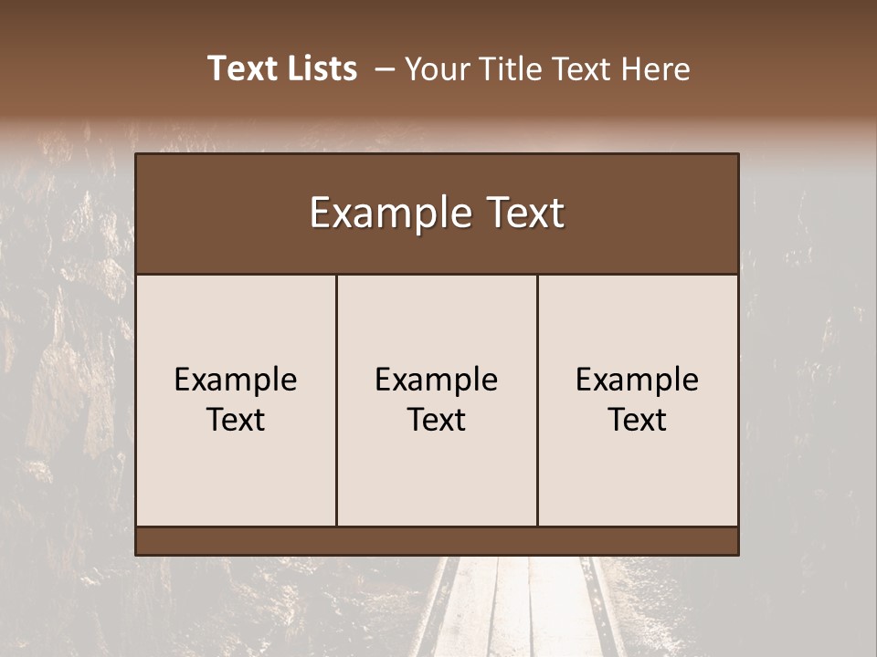 Underground Creepy Stone PowerPoint Template