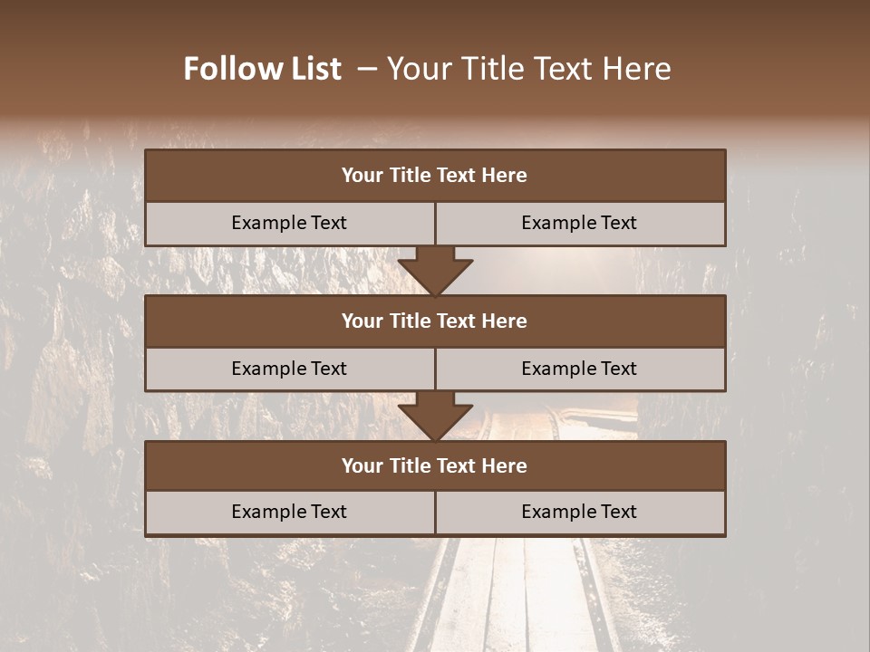 Underground Creepy Stone PowerPoint Template