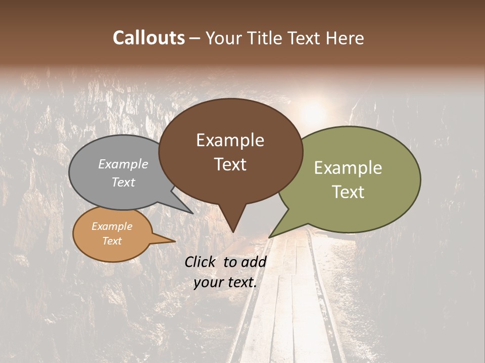 Underground Creepy Stone PowerPoint Template