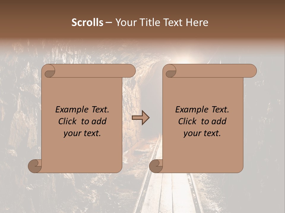 Underground Creepy Stone PowerPoint Template