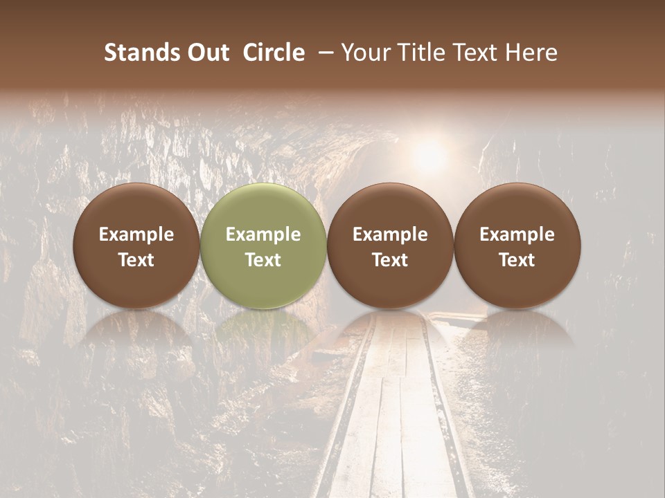 Underground Creepy Stone PowerPoint Template