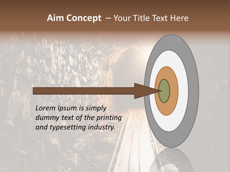 Underground Creepy Stone PowerPoint Template