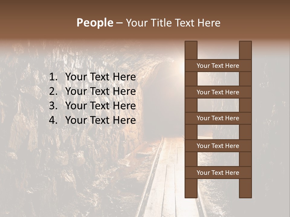 Underground Creepy Stone PowerPoint Template