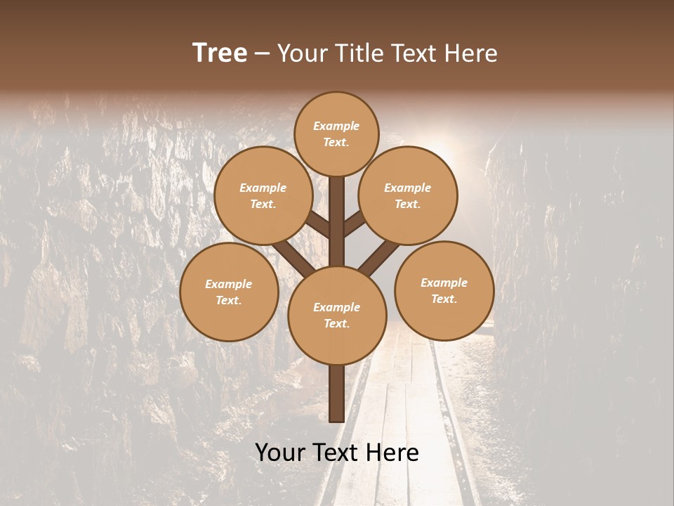 Underground Creepy Stone PowerPoint Template