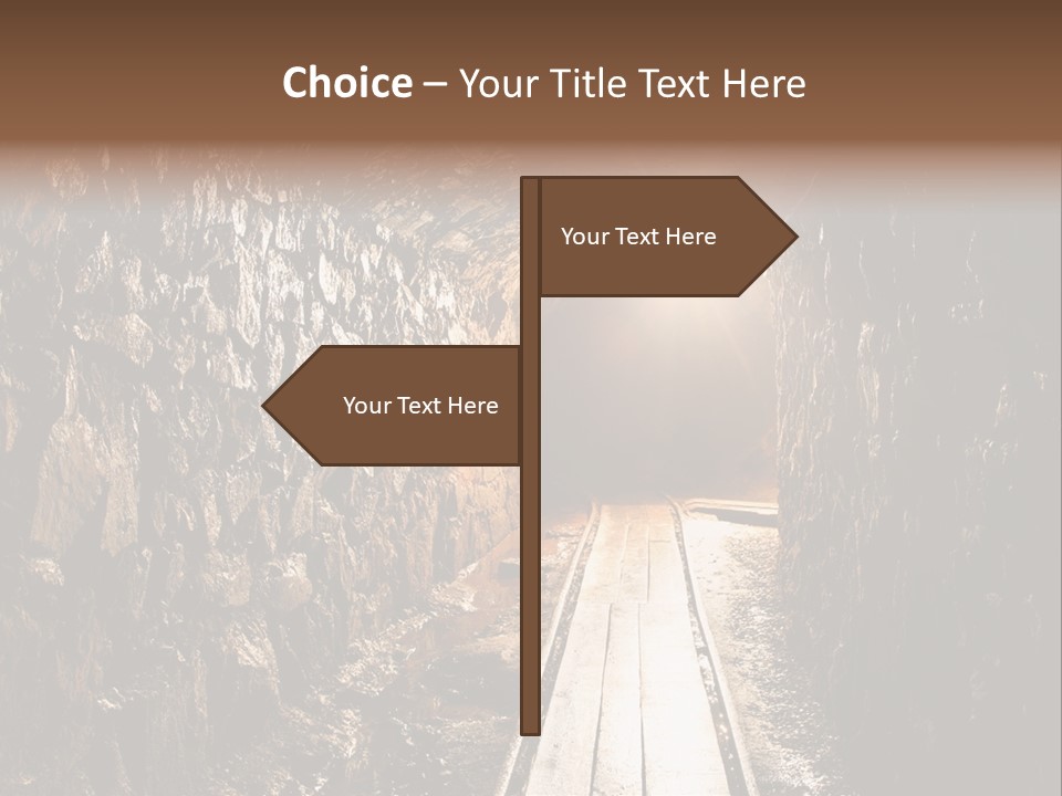 Underground Creepy Stone PowerPoint Template