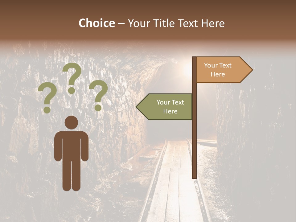 Underground Creepy Stone PowerPoint Template