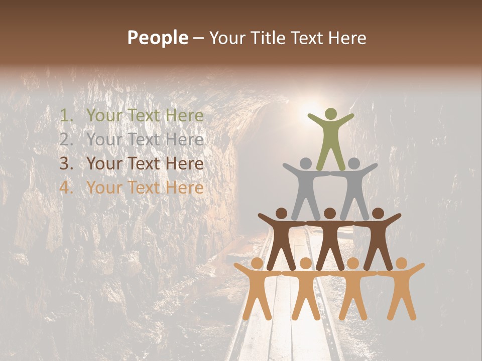 Underground Creepy Stone PowerPoint Template