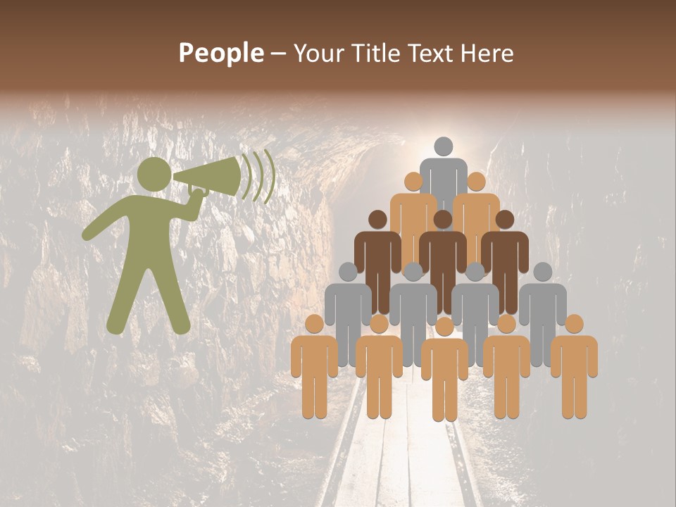 Underground Creepy Stone PowerPoint Template