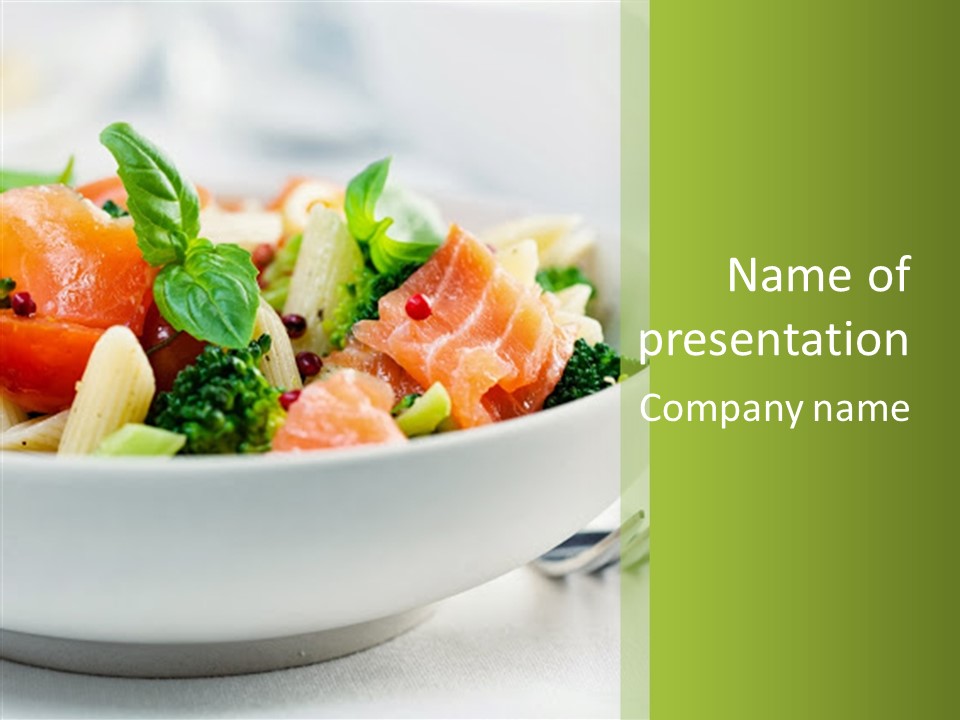 Pasta Pink Pepper Bowl PowerPoint Template