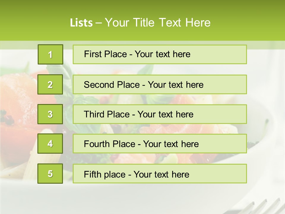 Pasta Pink Pepper Bowl PowerPoint Template