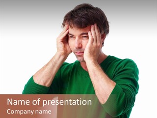 Depression Isolated Casual PowerPoint Template