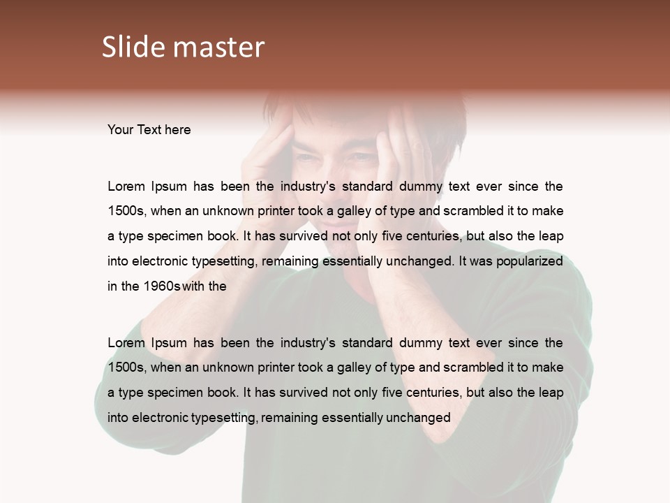 Depression Isolated Casual PowerPoint Template