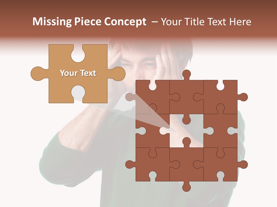 Depression Isolated Casual PowerPoint Template