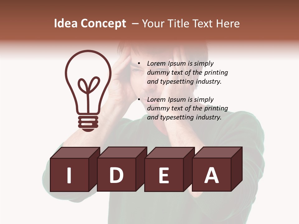 Depression Isolated Casual PowerPoint Template