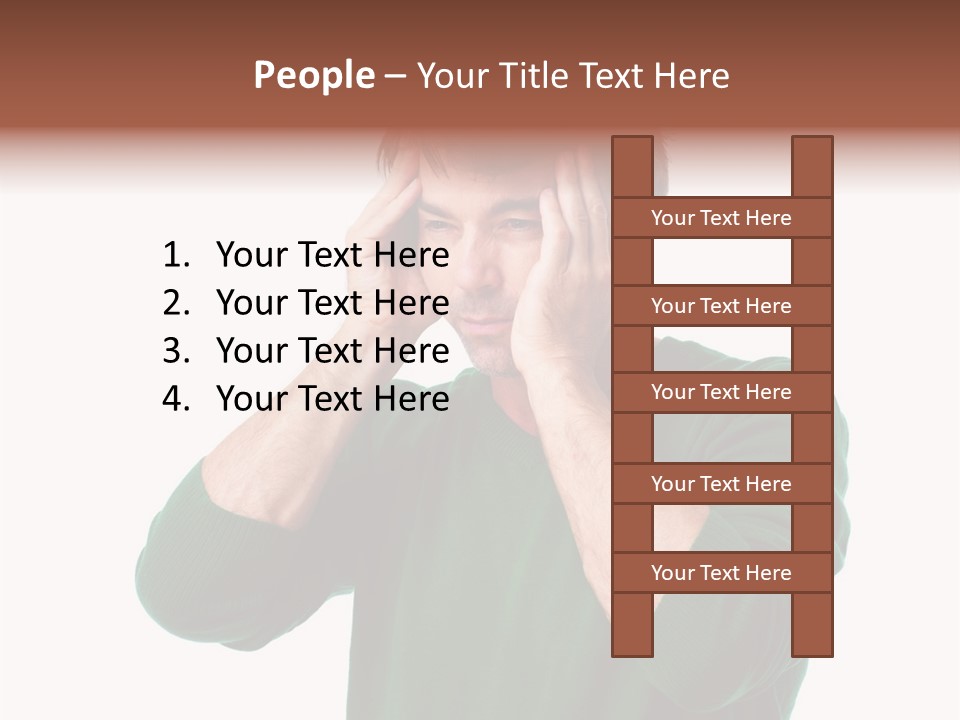 Depression Isolated Casual PowerPoint Template