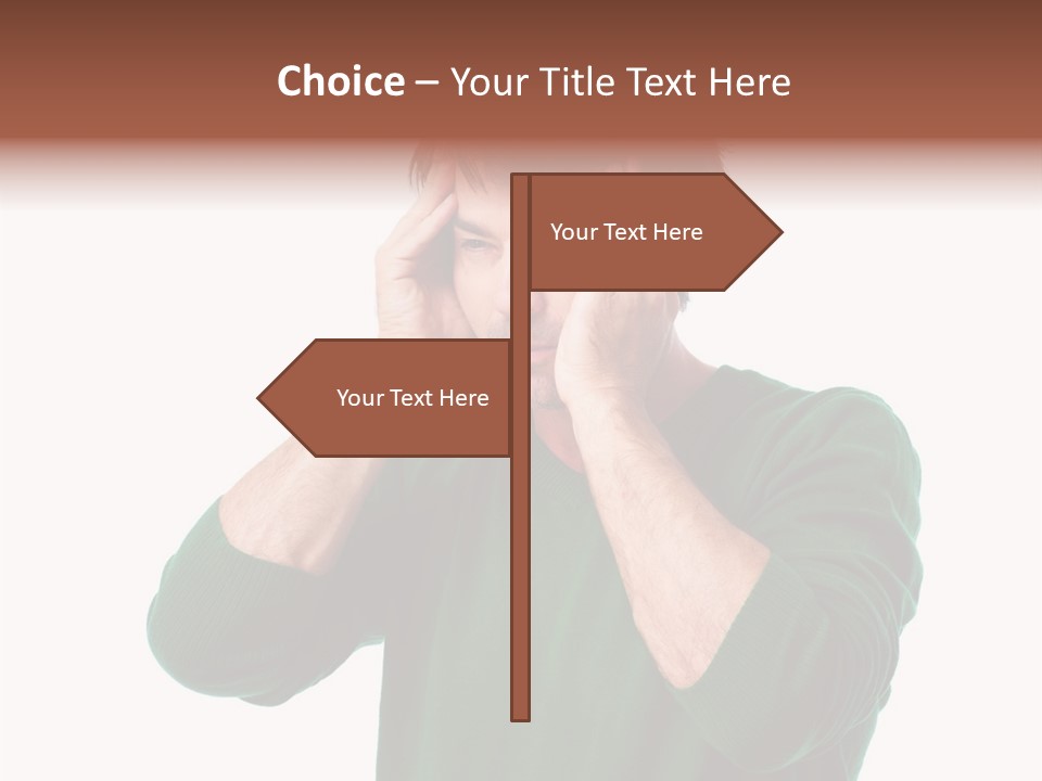 Depression Isolated Casual PowerPoint Template