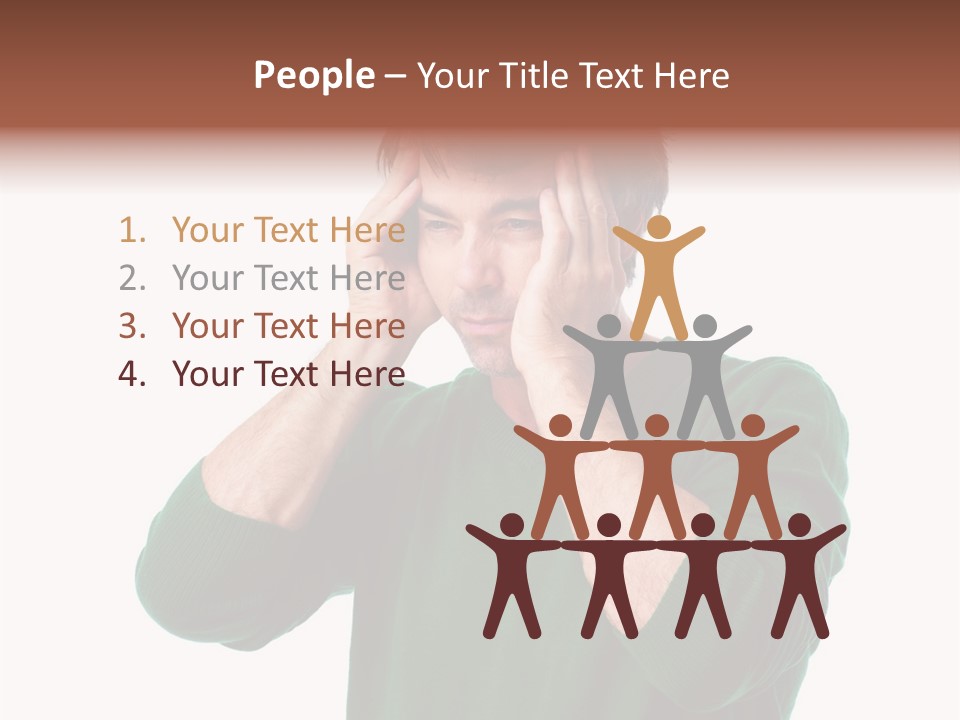 Depression Isolated Casual PowerPoint Template