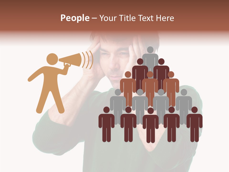 Depression Isolated Casual PowerPoint Template