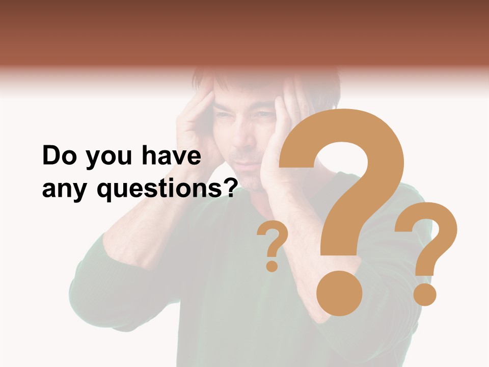 Depression Isolated Casual PowerPoint Template