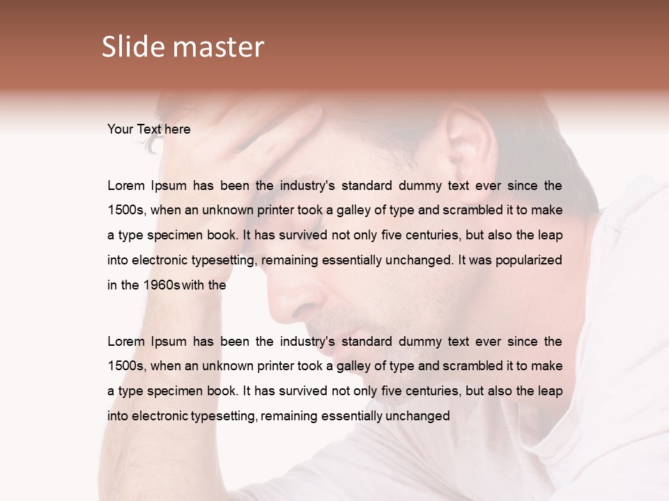 Migraine  Face PowerPoint Template