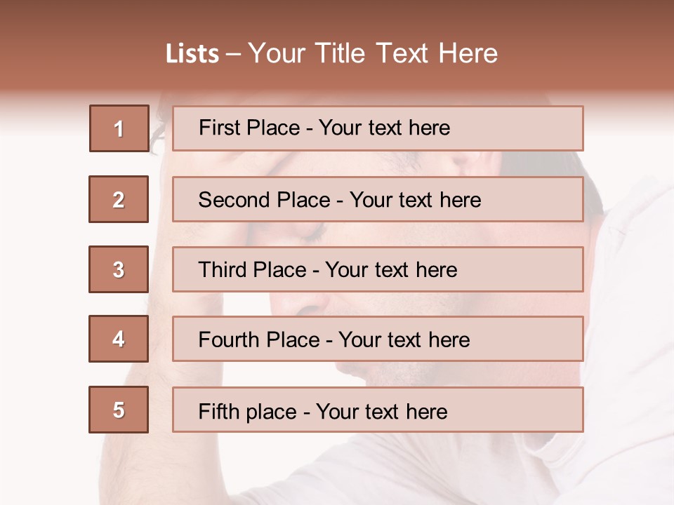 Migraine  Face PowerPoint Template
