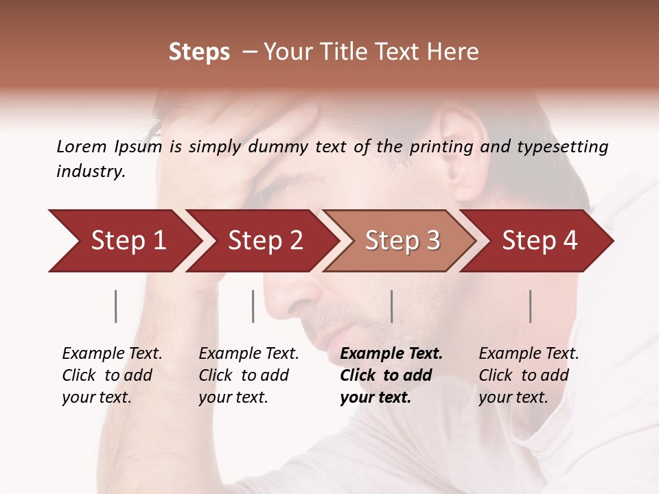Migraine  Face PowerPoint Template