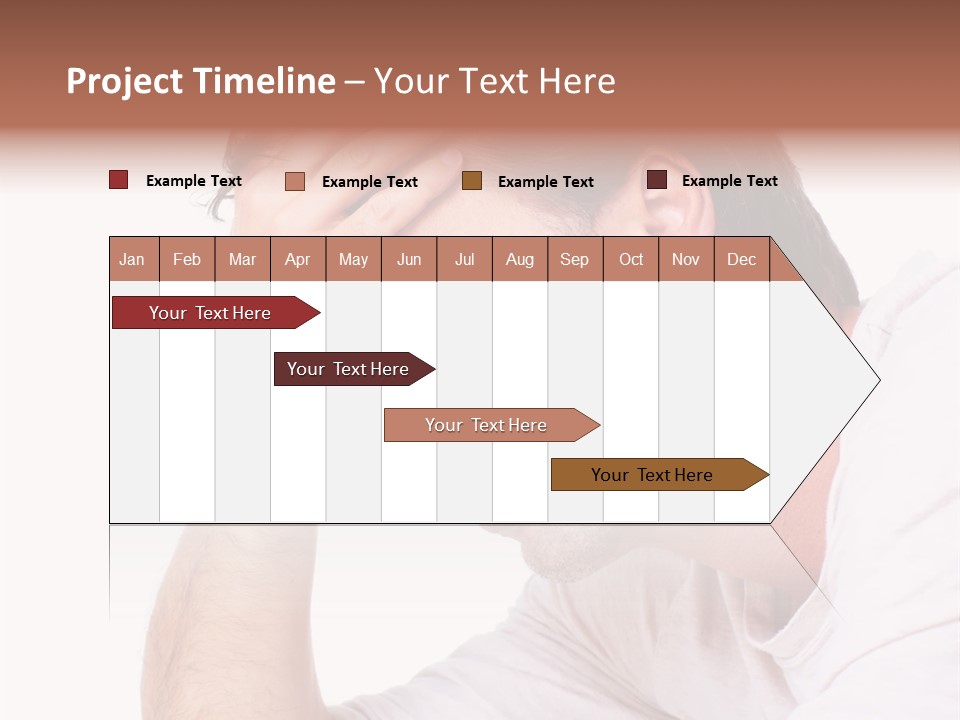Migraine  Face PowerPoint Template