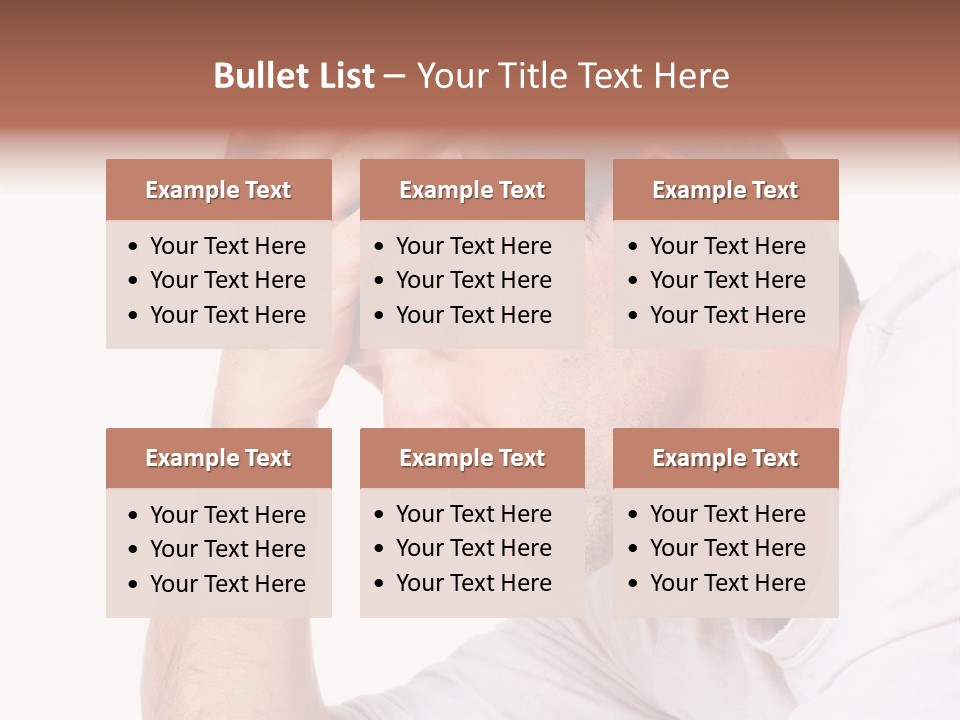 Migraine  Face PowerPoint Template