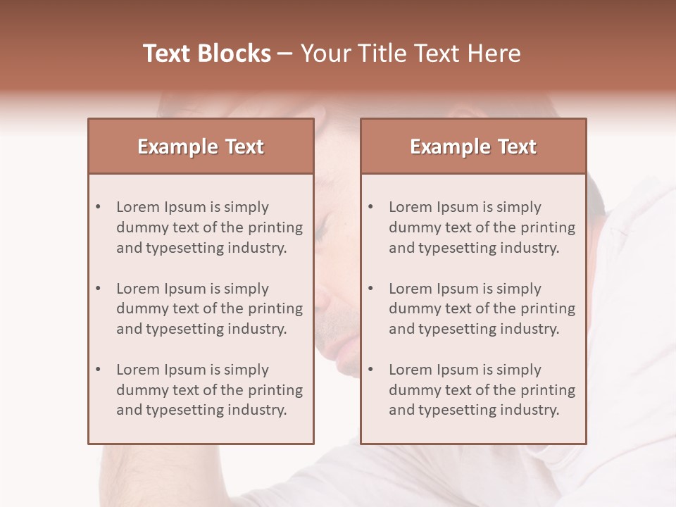 Migraine  Face PowerPoint Template