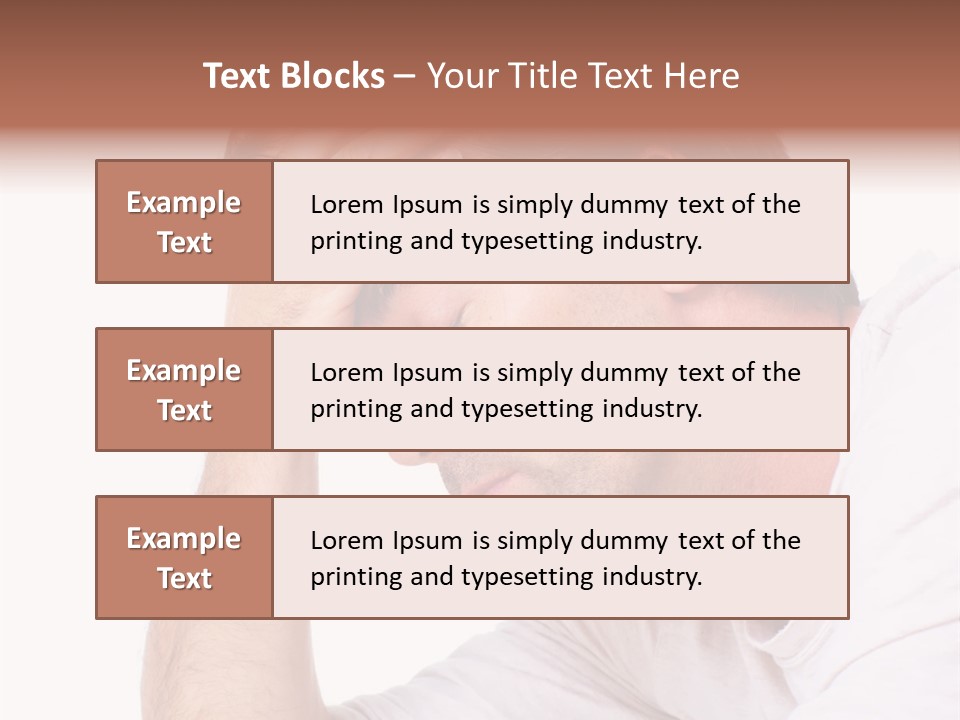 Migraine  Face PowerPoint Template