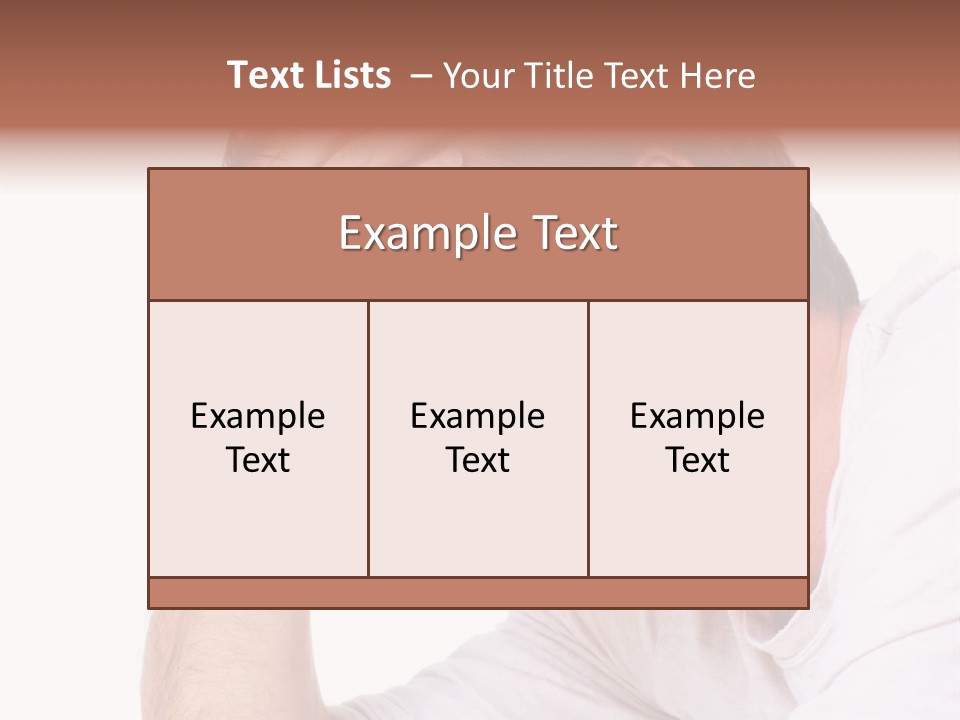 Migraine  Face PowerPoint Template