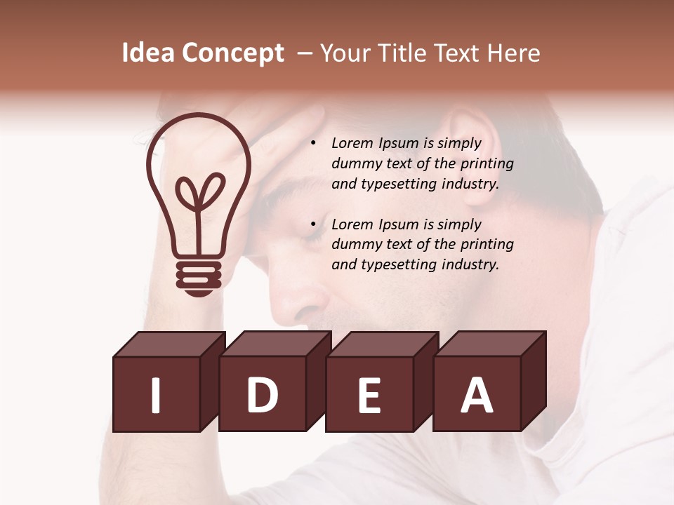 Migraine  Face PowerPoint Template