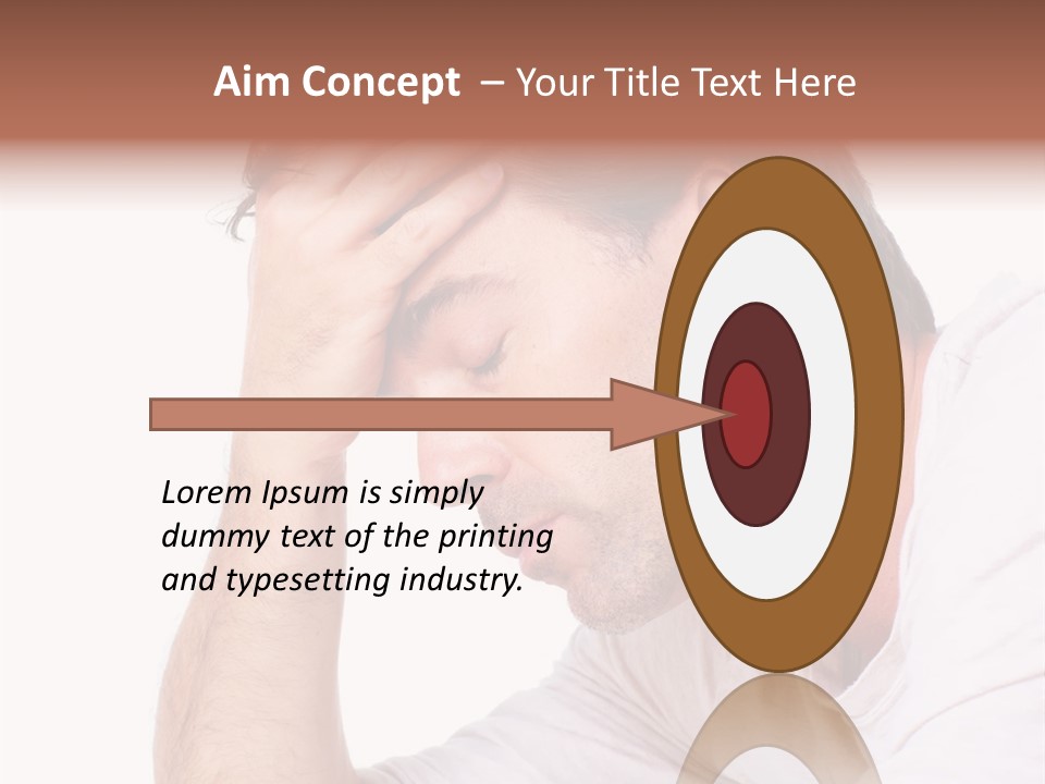 Migraine  Face PowerPoint Template