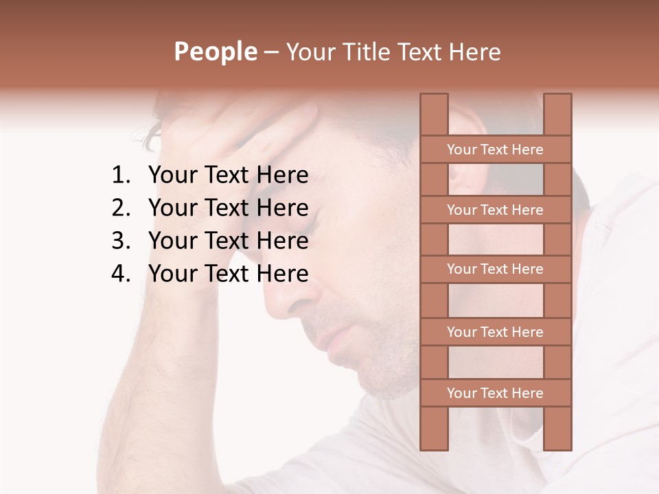 Migraine  Face PowerPoint Template