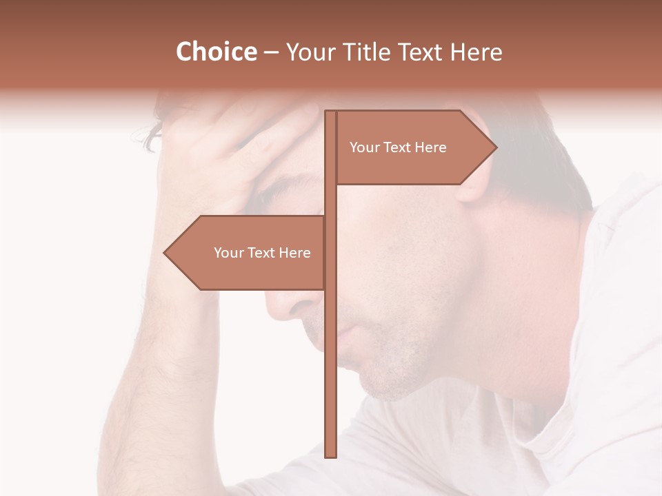 Migraine  Face PowerPoint Template