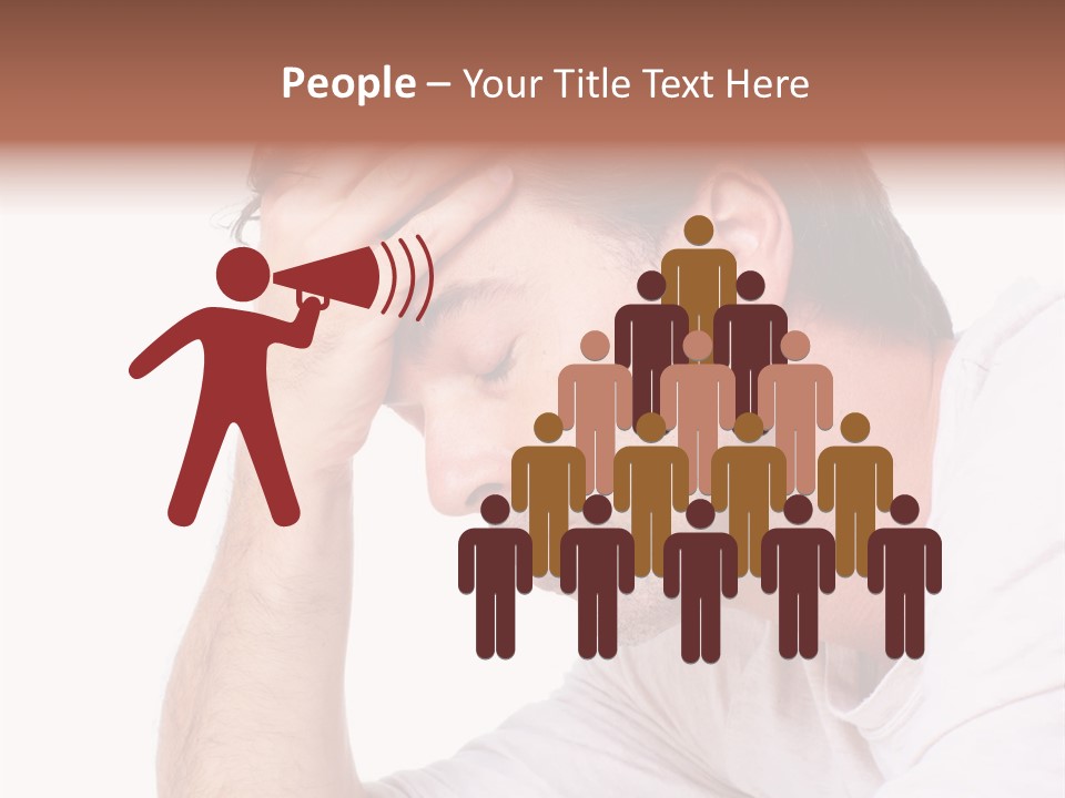 Migraine  Face PowerPoint Template