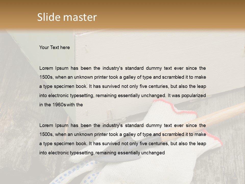 Useful Summer Implement PowerPoint Template