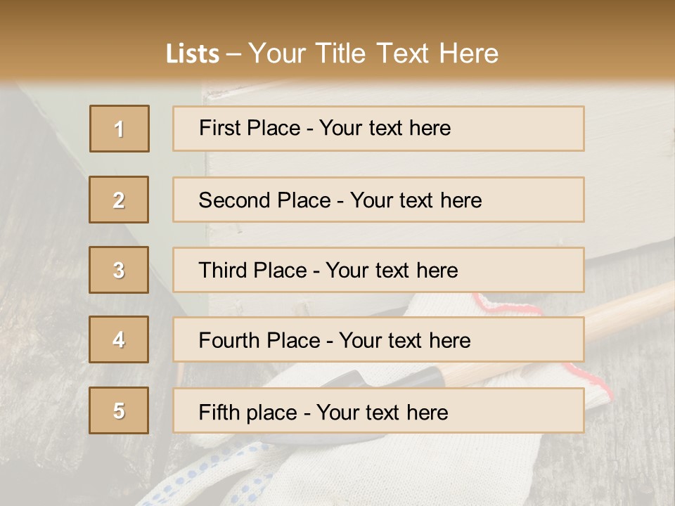 Useful Summer Implement PowerPoint Template