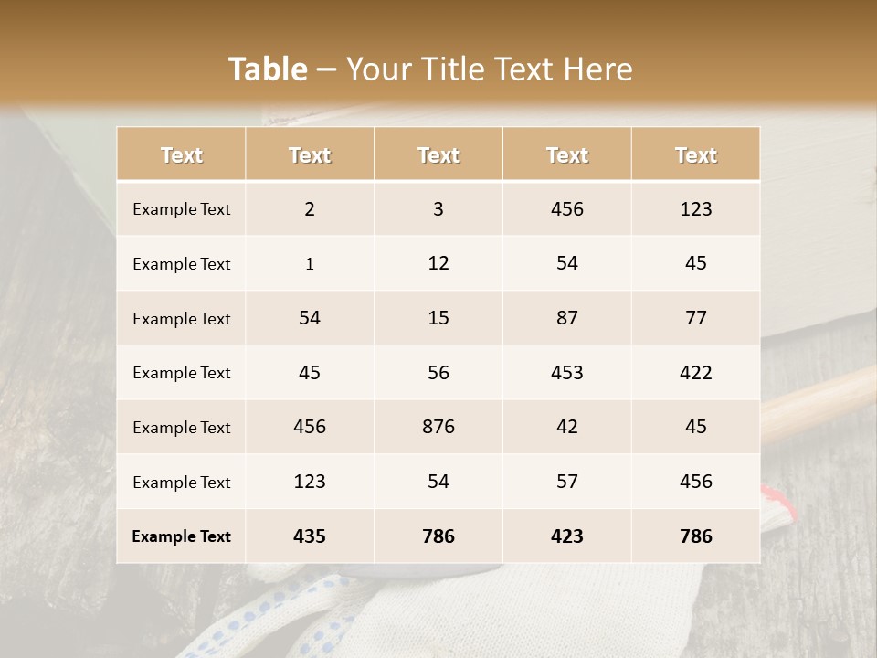 Useful Summer Implement PowerPoint Template