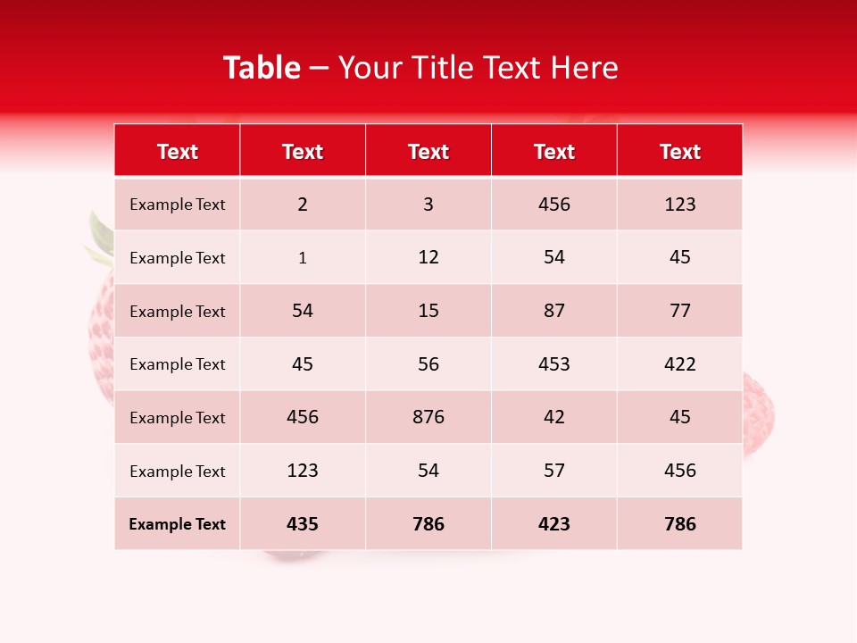 Healthy Berry Fresh PowerPoint Template