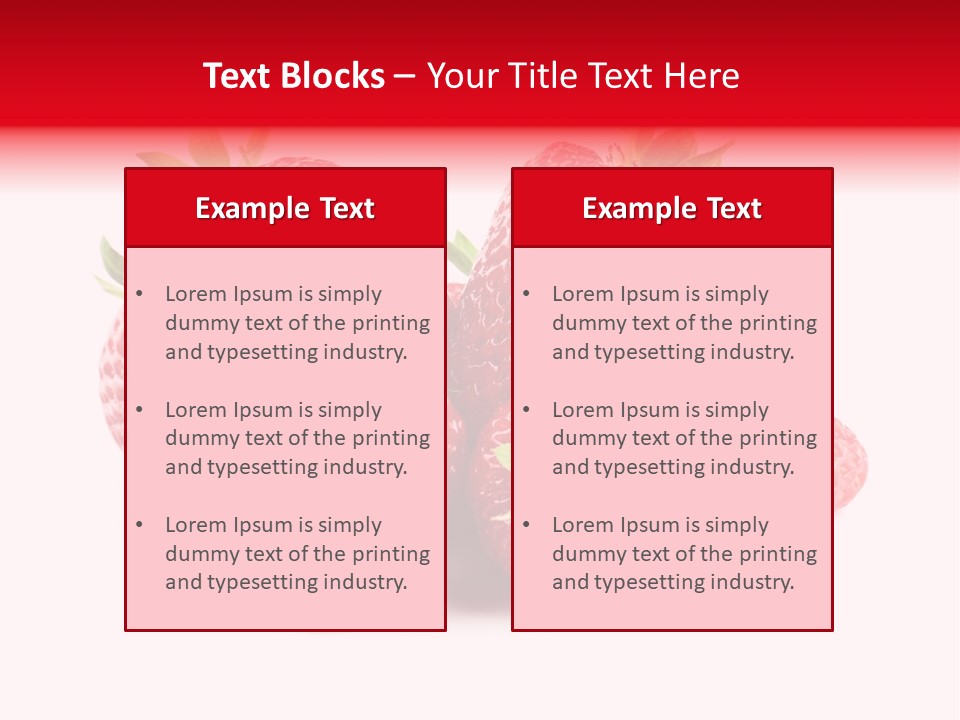 Healthy Berry Fresh PowerPoint Template