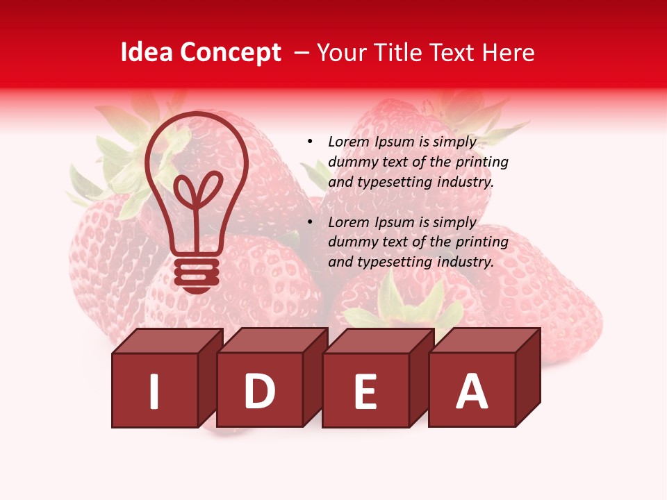 Healthy Berry Fresh PowerPoint Template