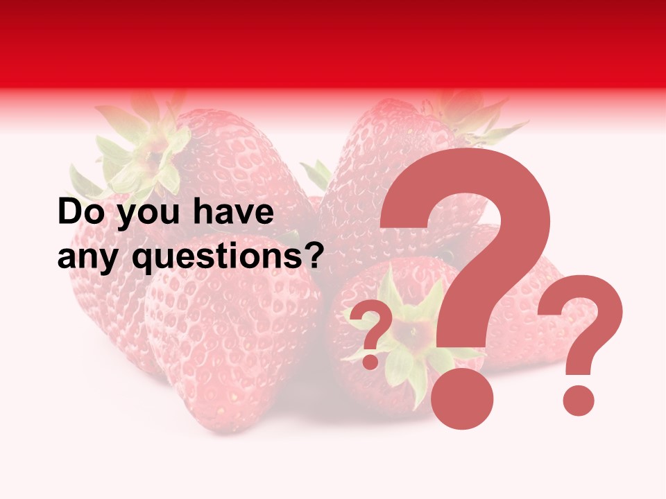 Healthy Berry Fresh PowerPoint Template