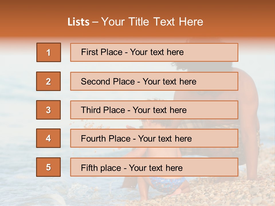 Beach Playful Happy PowerPoint Template