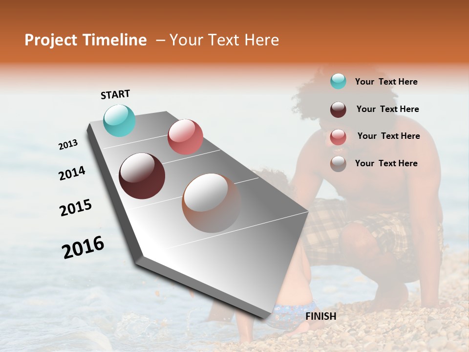 Beach Playful Happy PowerPoint Template