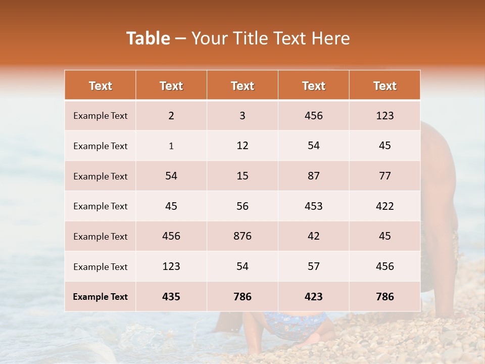 Beach Playful Happy PowerPoint Template