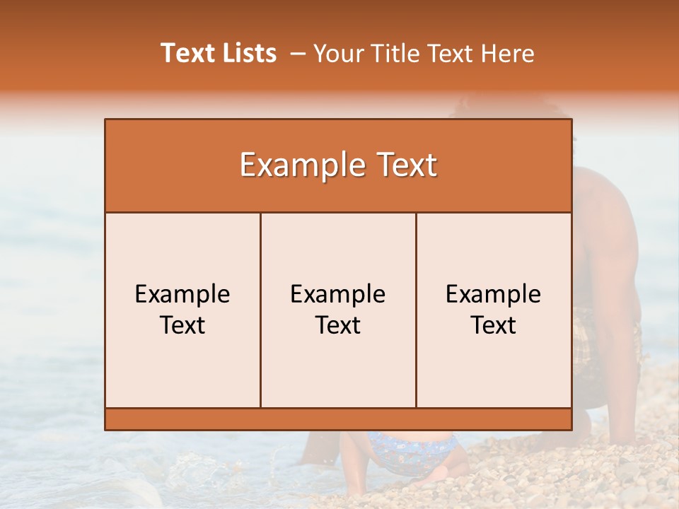 Beach Playful Happy PowerPoint Template