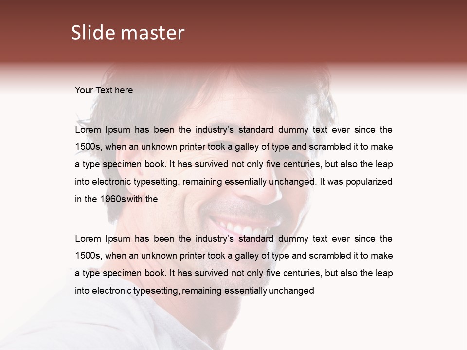 Happy Model Cool PowerPoint Template