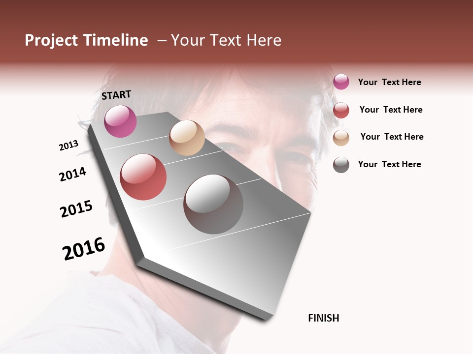Happy Model Cool PowerPoint Template