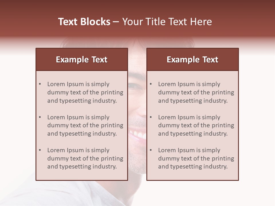 Happy Model Cool PowerPoint Template